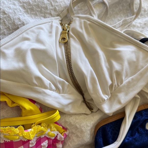 Fabric Lot of beach, bunny, bikinis, tops, and bottoms, older vintage and new - Picture 8 of 8